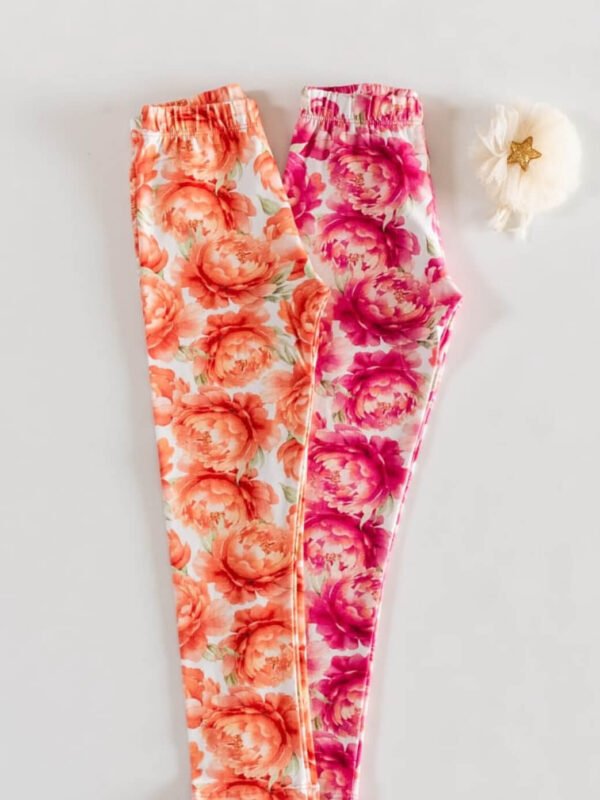 Calzas de algodón floreadas