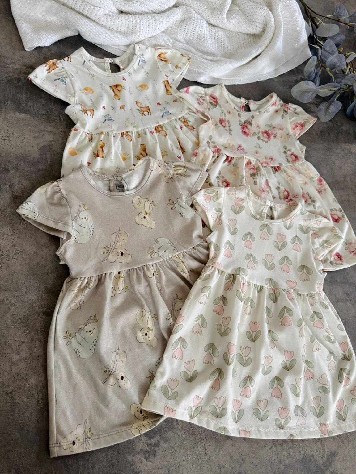 Vestidos de algodón estampados