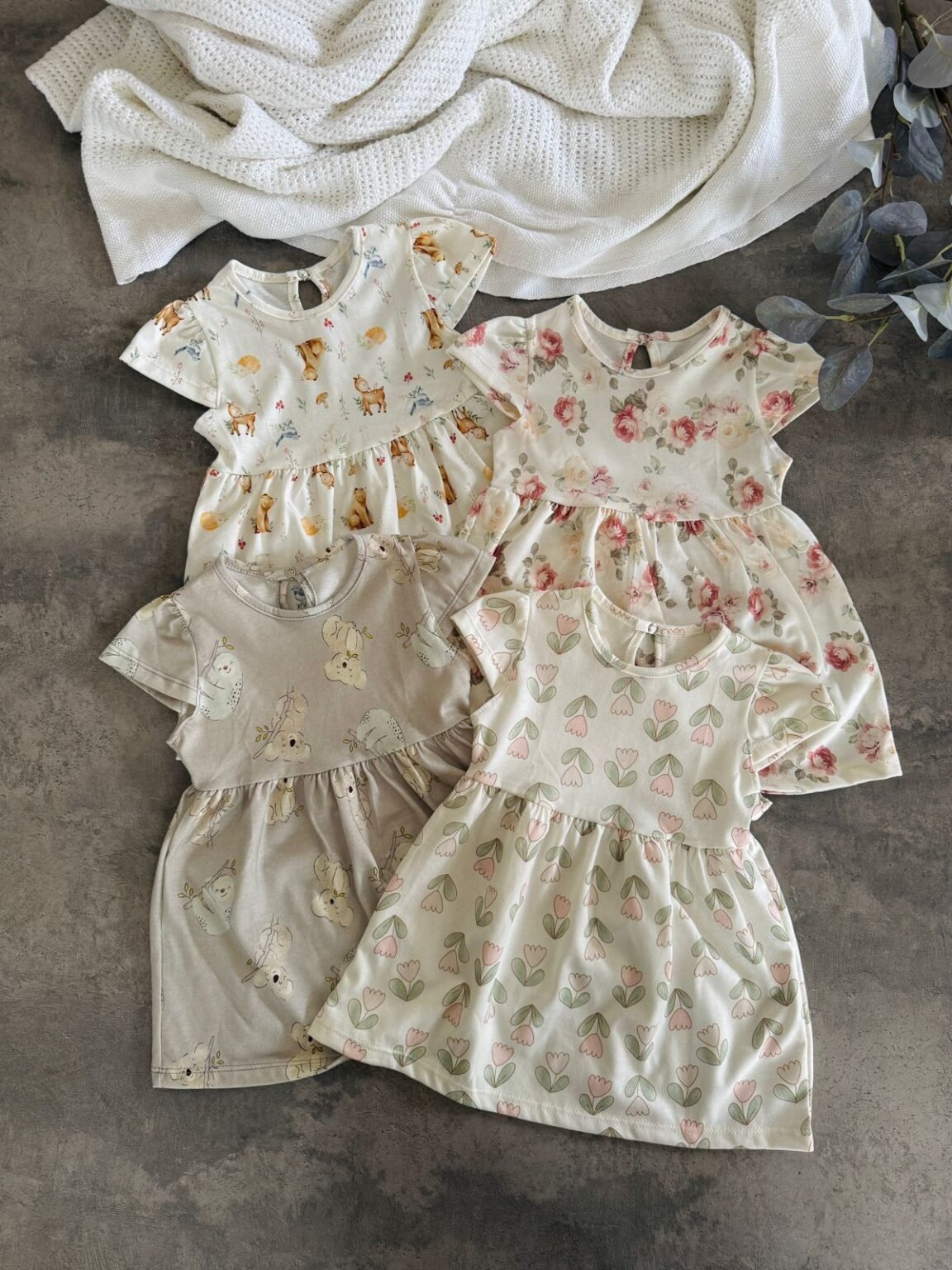 Vestidos de algodón estampados