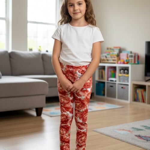 Calzas de algodón floreadas