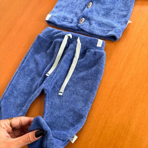 AJUAR 2 PIEZAS PLUSH AZUL