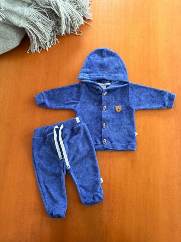 AJUAR 2 PIEZAS PLUSH AZUL