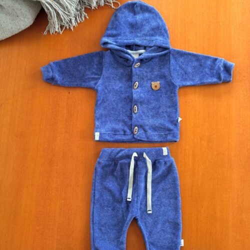 AJUAR 2 PIEZAS PLUSH AZUL