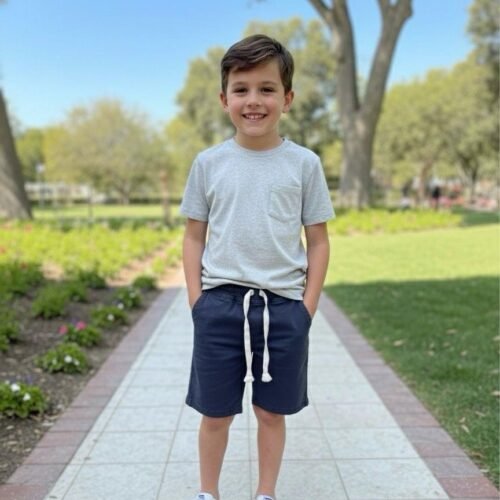 Bermuda Jogger elastisada corte chino con cordón