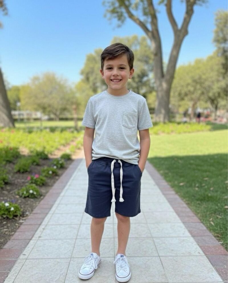 Bermuda Jogger elastisada corte chino con cordón