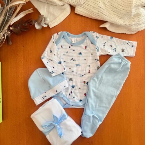 Ajuar completo PIMA hipoalergénico barco