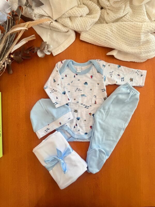 Ajuar completo PIMA hipoalergénico barco