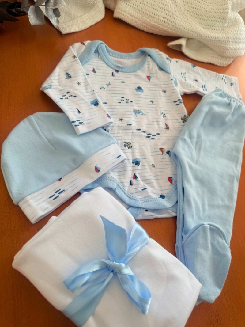 Ajuar completo PIMA hipoalergénico barco