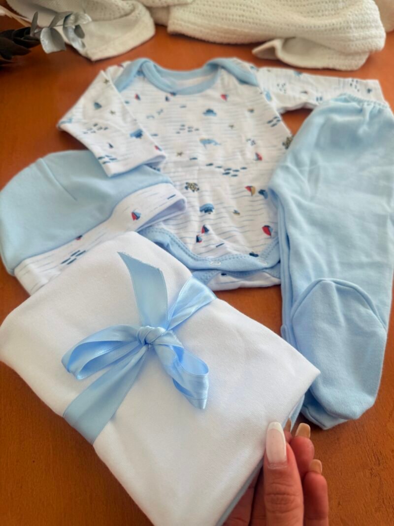 Ajuar completo PIMA hipoalergénico barco