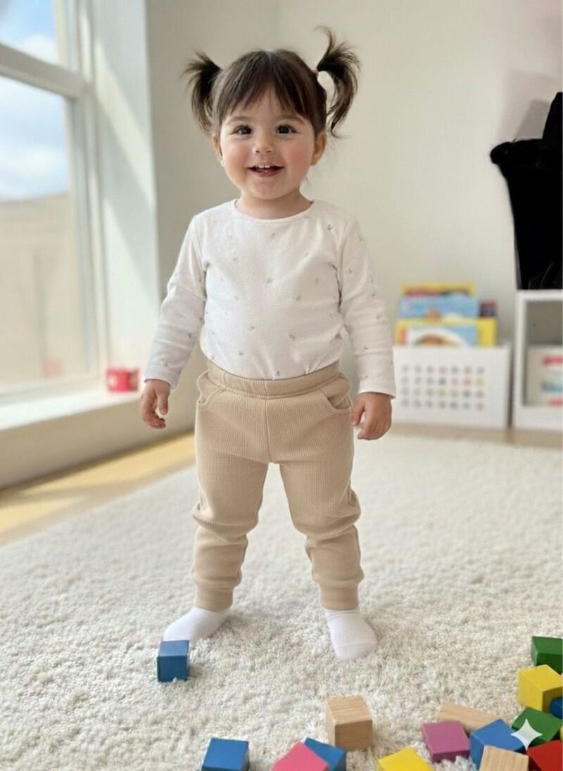 Jogging de algodón frisado beba