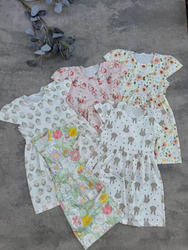Vestidos de algodón estampados niña
