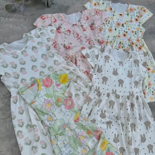 Vestidos de algodón estampados niña