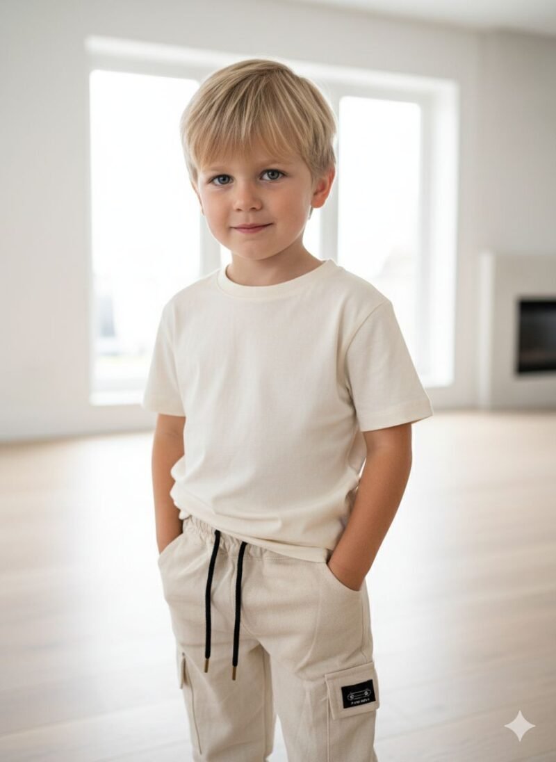 Jogger cargo de lino