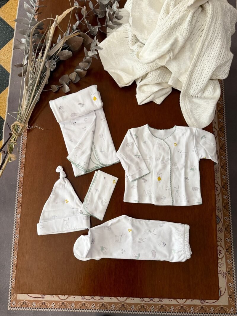 Ajuar 100% algodón animales