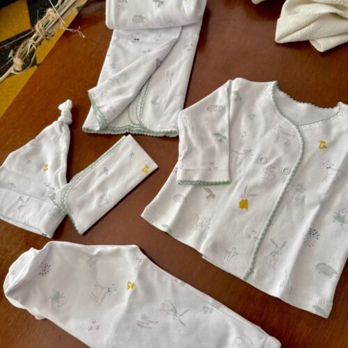 Ajuar 100% algodón animales