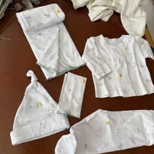 Ajuar 100% algodón animales