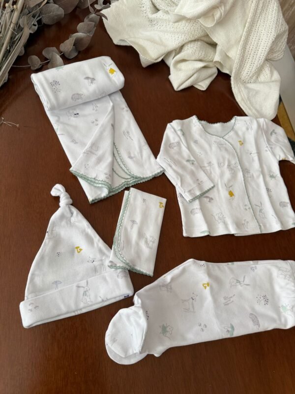 Ajuar 100% algodón animales