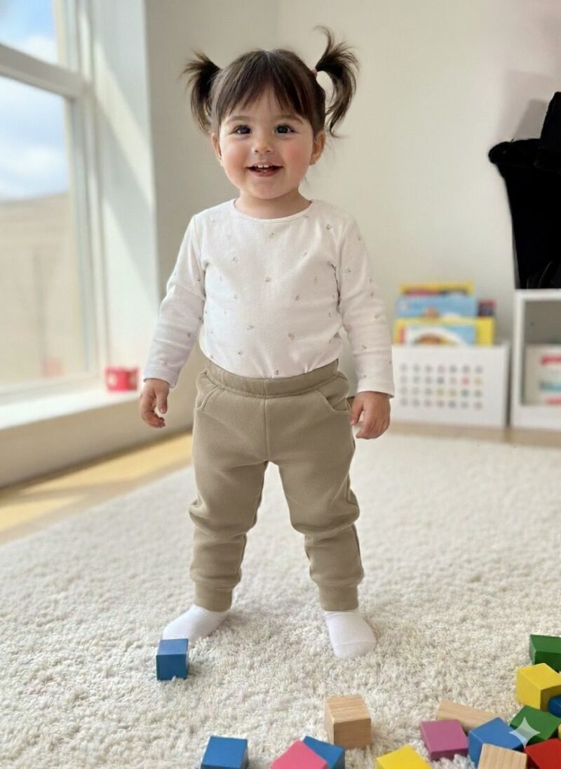 Jogging de algodón frisado beba