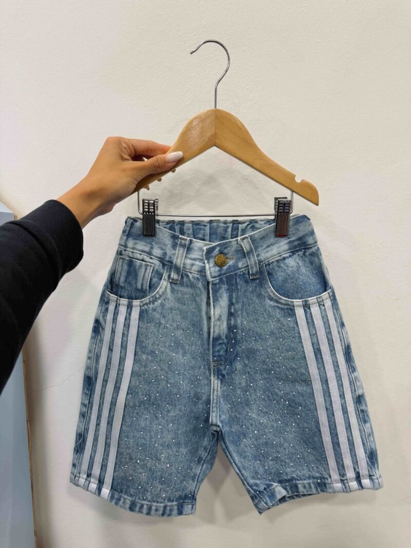 Bermuda baggy strass linea