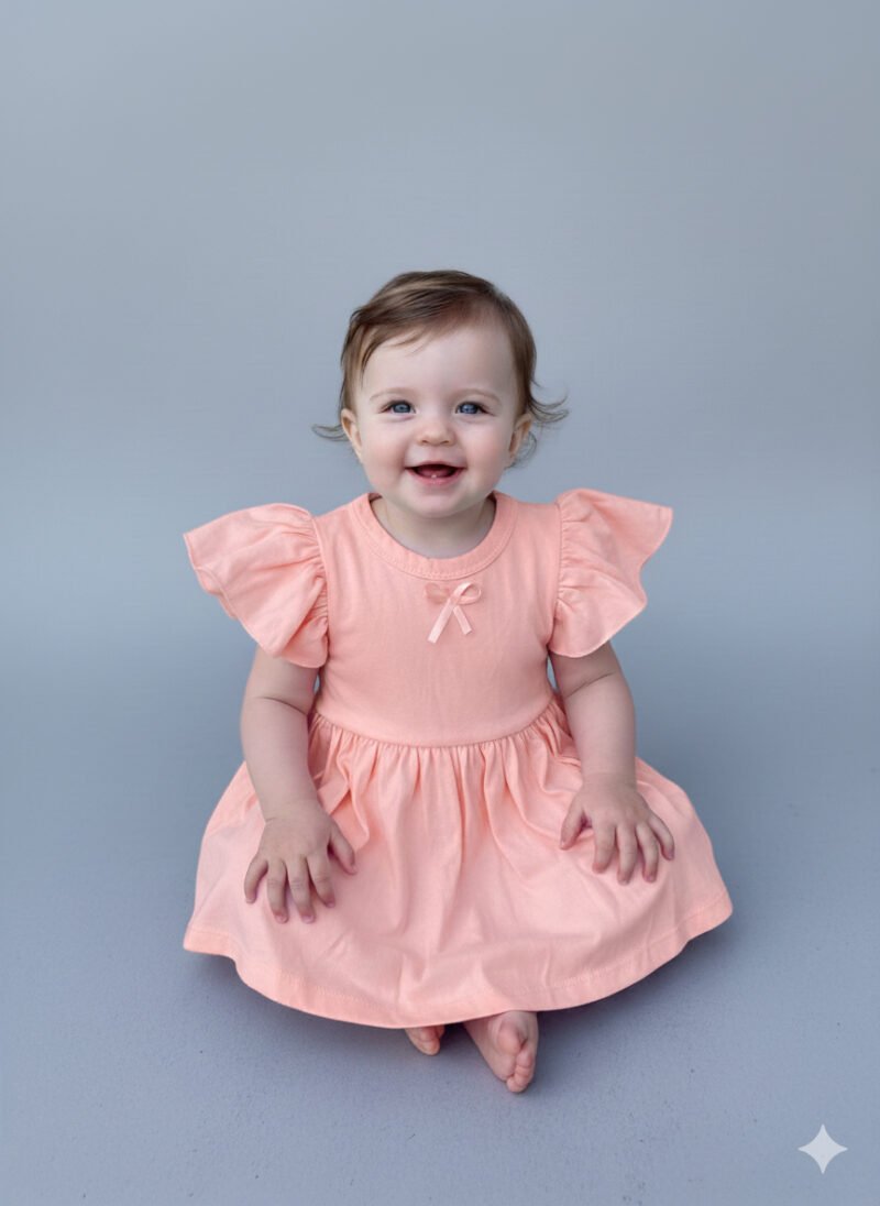 Vestido con corazon calado