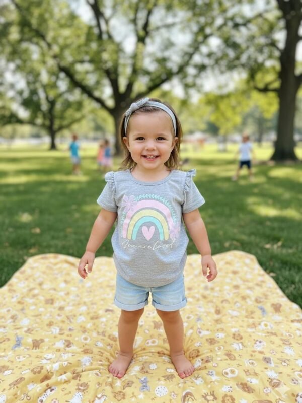 Remera algodon ARCO IRIS