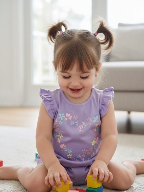 Remera algodón FLORES CORAZÓN