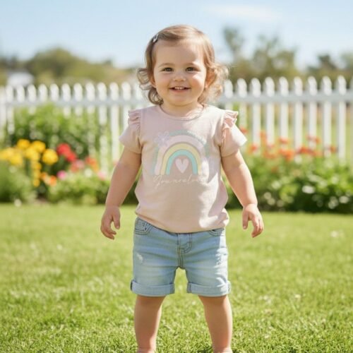 Remera algodon ARCO IRIS