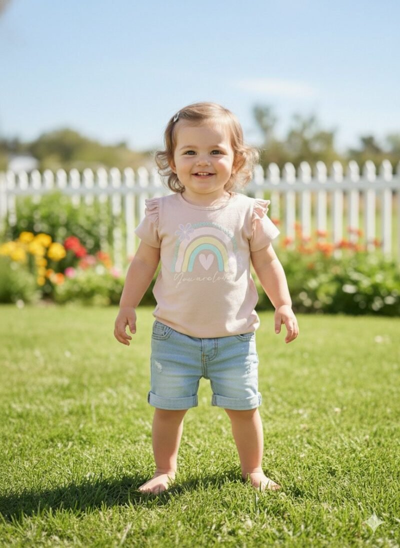 Remera algodon ARCO IRIS