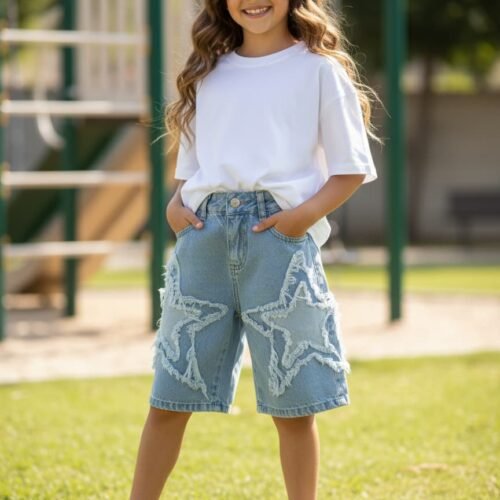 Bermuda baggy con estrellas