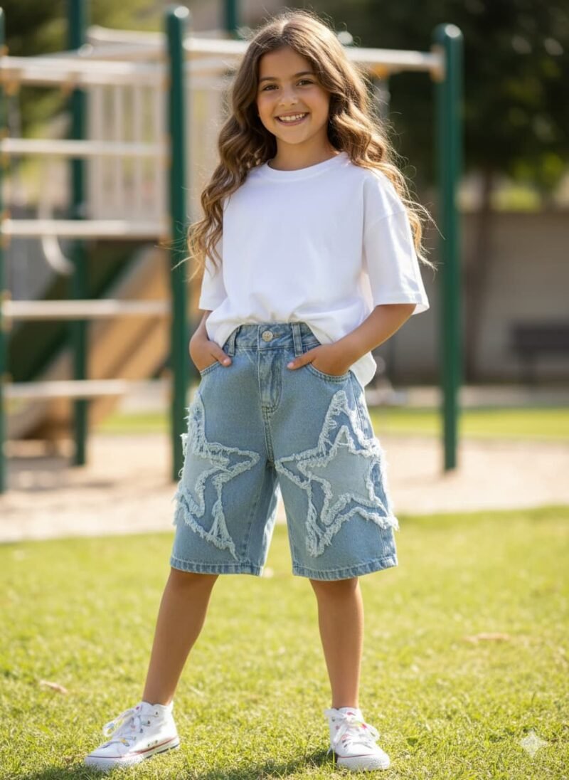 Bermuda baggy con estrellas