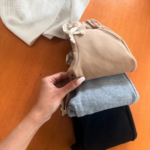 Jogging de algodón frisado bebe varón