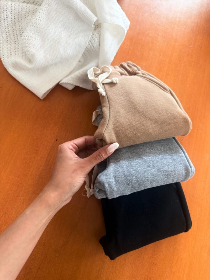 Jogging de algodón frisado bebe varón