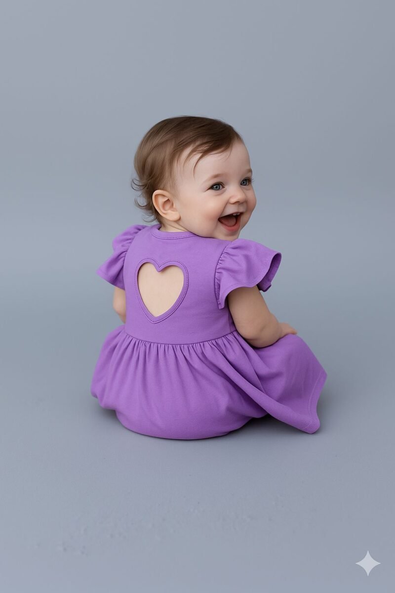 Vestido con corazon calado