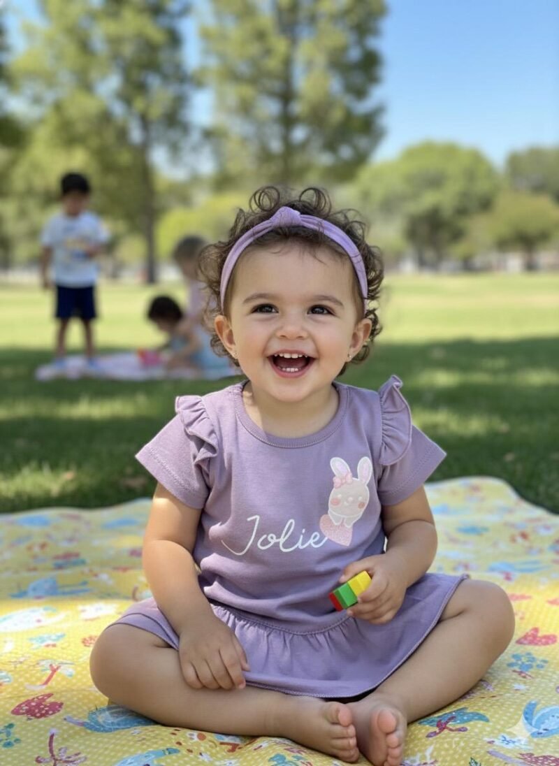 Remera algodón con volado JOLIE CONEJO