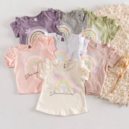 Remera algodon ARCO IRIS