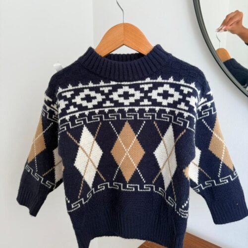 SWEATER LOCHE TEJIDO IMPORTADO CUELLO REDONDO