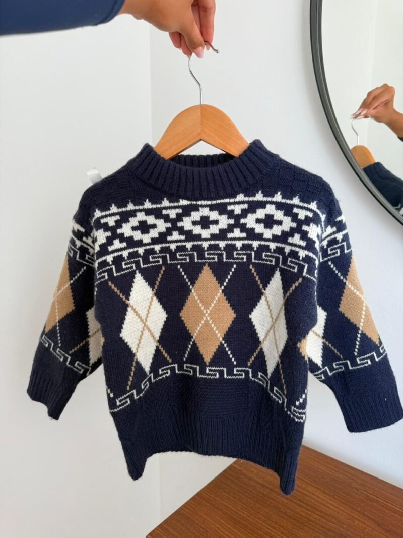 SWEATER LOCHE TEJIDO IMPORTADO CUELLO REDONDO