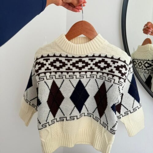 SWEATER LOCHE TEJIDO IMPORTADO CUELLO REDONDO