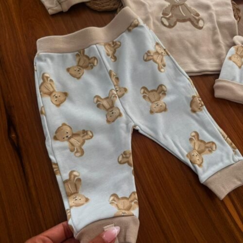 2 AJUAR TEDDY 3 PIEZAS HIPOALERGENICO