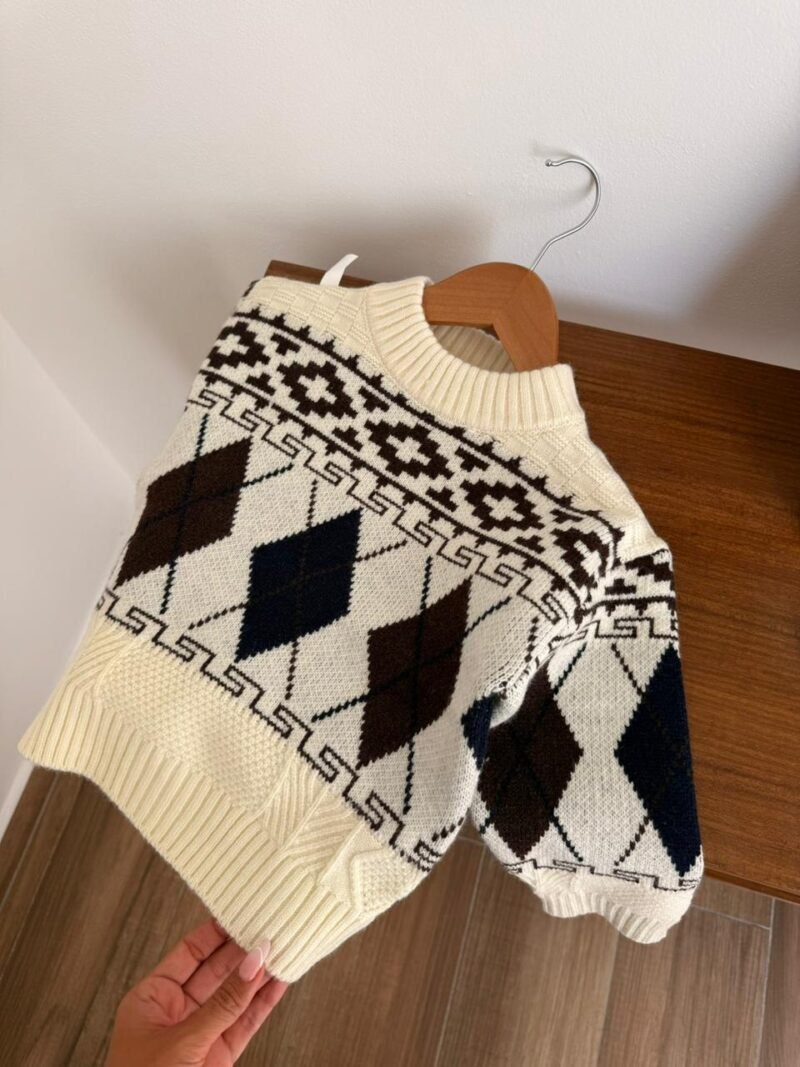SWEATER LOCHE TEJIDO IMPORTADO CUELLO REDONDO