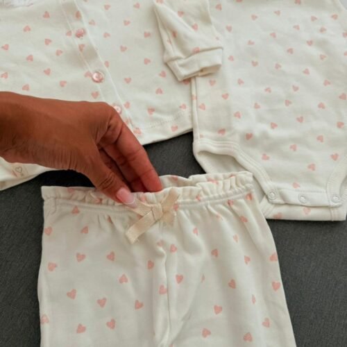 AJUAR HEART 3 PIEZAS HIPOALERGENICO