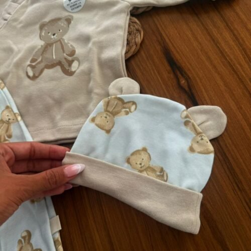 3 AJUAR TEDDY 3 PIEZAS HIPOALERGENICO