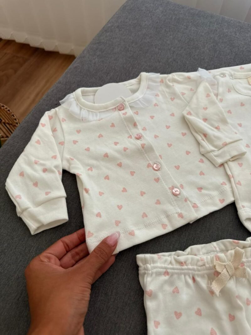 AJUAR HEART 3 PIEZAS HIPOALERGENICO