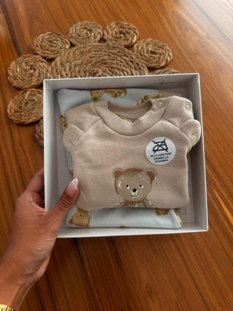 6 AJUAR TEDDY 3 PIEZAS HIPOALERGENICO