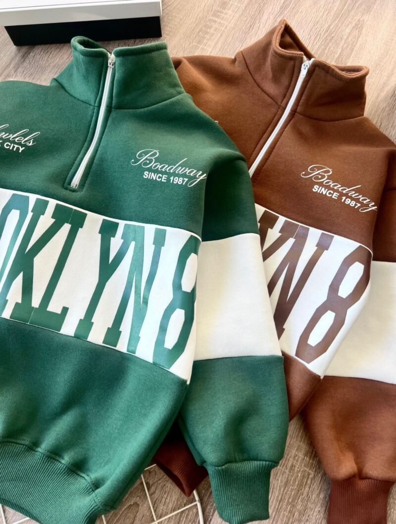 MAXI BUZO BROOKLING MEDIO CIERRE FRISADO
