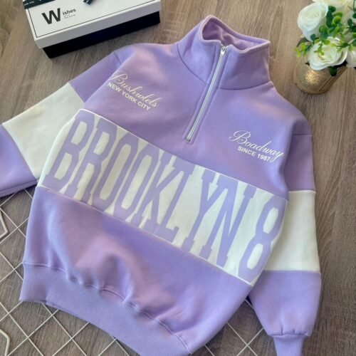 MAXI BUZO BROOKLING MEDIO CIERRE FRISADO
