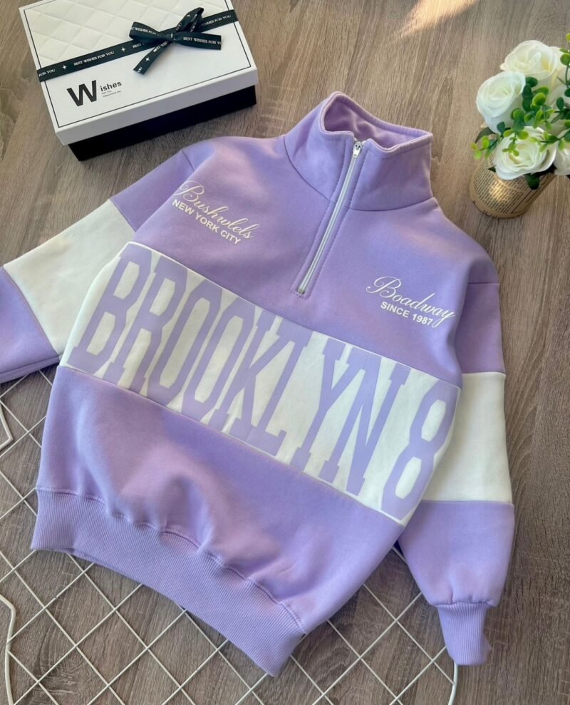 MAXI BUZO BROOKLING MEDIO CIERRE FRISADO